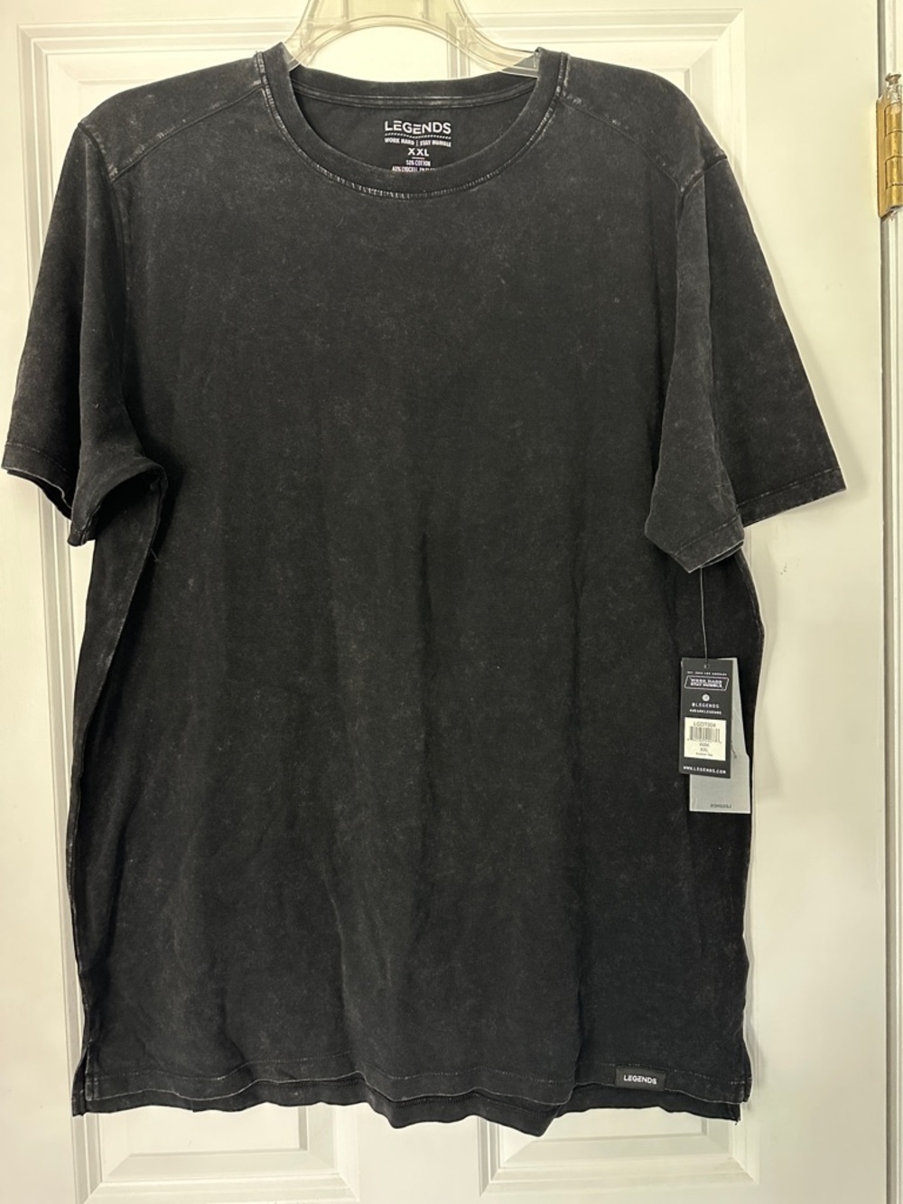 Legends Men's Washed Black Short-Sleeve Crew Tee
